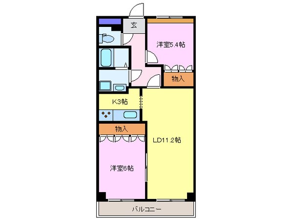 甚目寺駅 徒歩26分 3階の物件間取画像